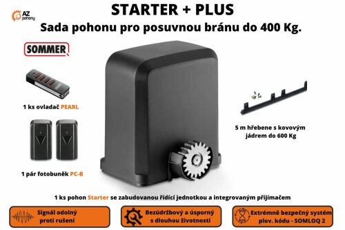 Starter+ plus - sada pohonu pro posuvnou bránu do 400 kg